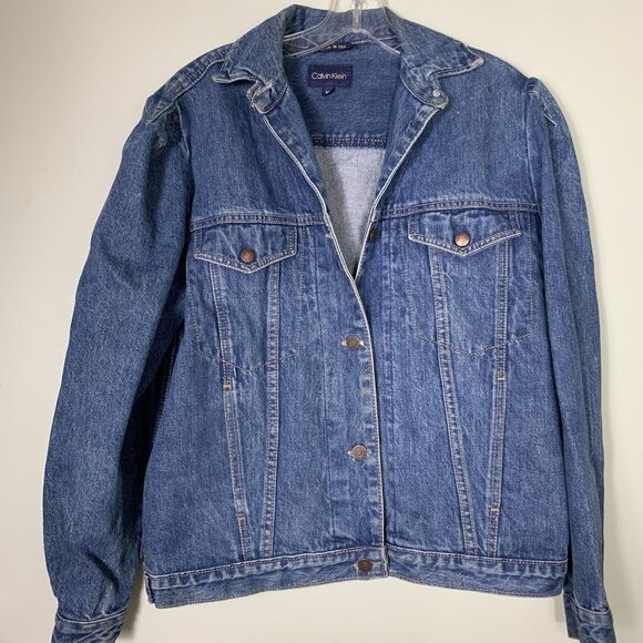 Calvin Klein Denim Jean Jacket Size MedIum 1980s 1990s - Picture 7 of 12